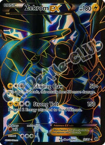 097 / 099 Zekrom EX ultra rara foil (EN) -NEAR MINT-