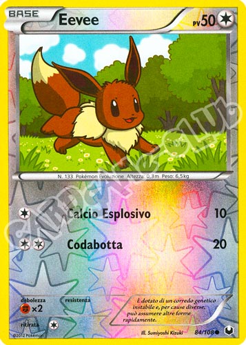 084 / 108 Eevee comune foil reverse (IT) -NEAR MINT-