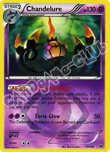 101 / 099 Chandelure rara segreta foil (EN) -NEAR MINT-