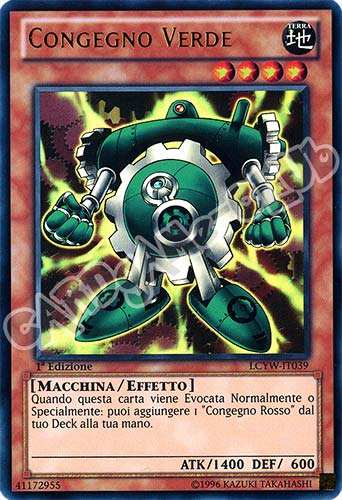 LCYW-IT039 Congegno Verde ultra rara 1a Edizione (IT) -NEAR MINT-