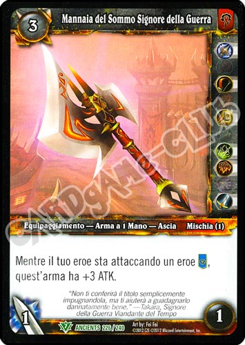 Mannaia del Sommo Signore della Guerra non comune (IT) -NEAR MINT-