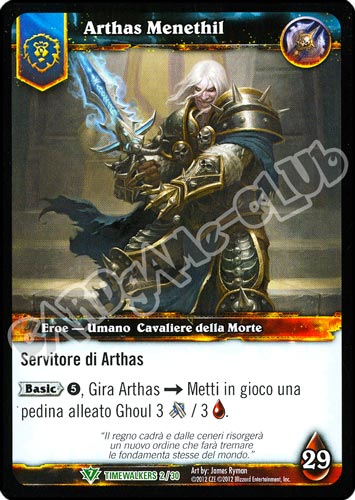 Arthas Menethil non comune (IT) -NEAR MINT-