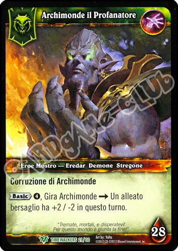Archimonde il Profanatore non comune (IT) -NEAR MINT-