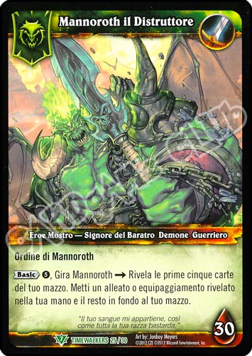 Mannoroth il Distruttore non comune (IT) -NEAR MINT-