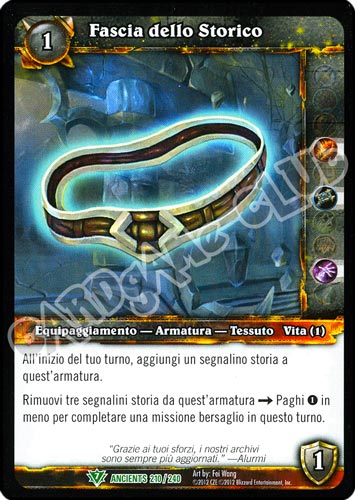 Fascia dello Storico non comune (IT) -NEAR MINT-