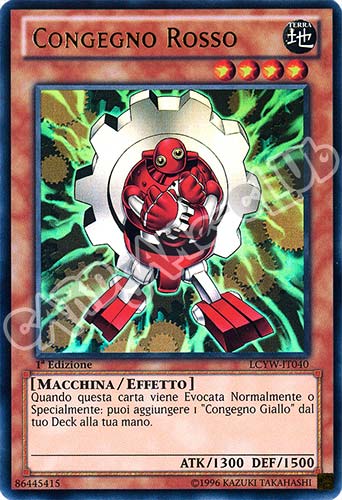 LCYW-IT040 Congegno Rosso ultra rara 1a Edizione (IT) -NEAR MINT-