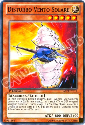 ABYR-IT011 Disturbo Vento Solare comune 1a Edizione (IT) -NEAR MINT-