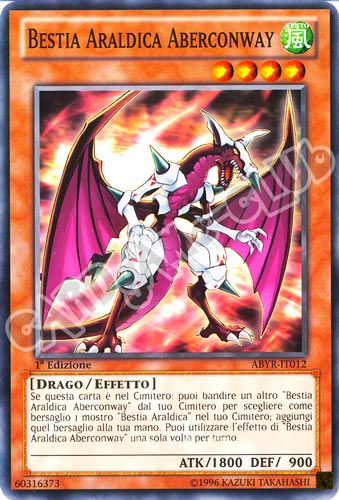 ABYR-IT012 Bestia Araldica Aberconway comune 1a Edizione (IT) -NEAR MINT-