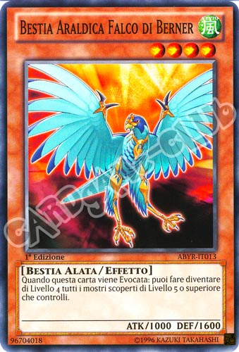 ABYR-IT013 Bestia Araldica Falco di Berner comune 1a Edizione (IT)  -GOOD-