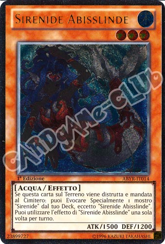 ABYR-IT014 Sirenide Abisslinde rara ultimate 1a Edizione (IT) -NEAR MINT-