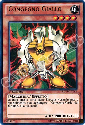 LCYW-IT041 Congegno Giallo ultra rara 1a Edizione (IT) -NEAR MINT-