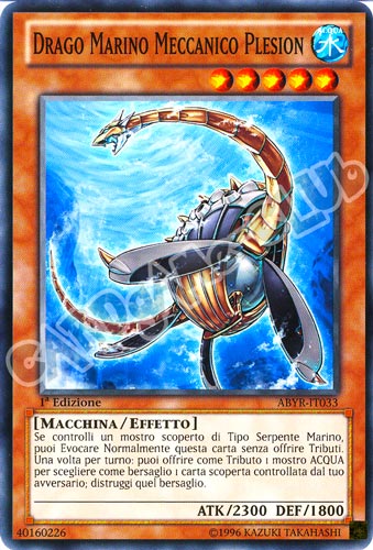ABYR-IT033 Drago Marino Meccanico Plesion comune 1a Edizione (IT) -GOOD-