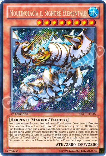 ABYR-IT035 Moulinglacia il Signore Elementale rara segreta 1a Edizione (IT) -NEAR MINT-