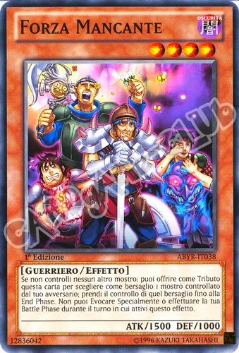 ABYR-IT038 Forza Mancante comune 1a Edizione (IT) -NEAR MINT-