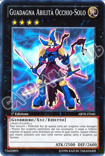 ABYR-IT040 Guadagna Abilita' Occhio-Solo super rara 1a Edizione (IT) -NEAR MINT-