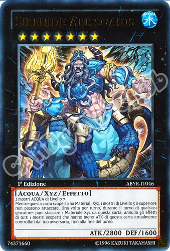 ABYR-IT046 Sirenide Abissgaios ultra rara 1a Edizione (IT) -NEAR MINT-