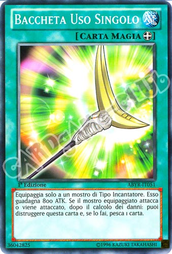 ABYR-IT051 Baccheta Uso Singolo comune 1a Edizione (IT) -GOOD-