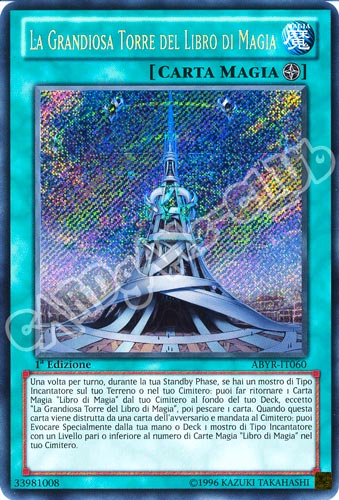 ABYR-IT060 La Grandiosa Torre del Libro di Magia rara segreta 1a Edizione (IT) -NEAR MINT-