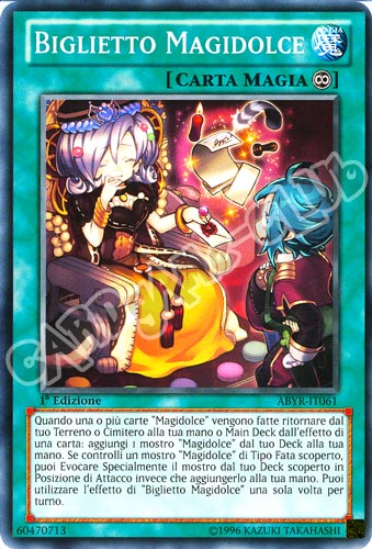 ABYR-IT061 Biglietto Magidolce comune 1a Edizione (IT) -GOOD-