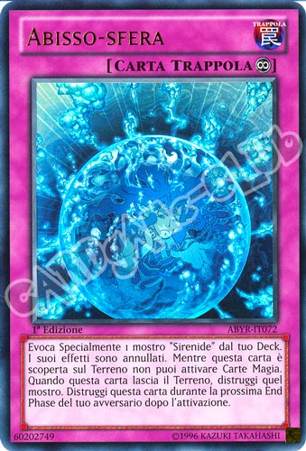 ABYR-IT072 Abisso-Sfera ultra rara 1a Edizione (IT) -NEAR MINT-