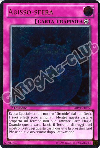 ABYR-IT072 Abisso-Sfera rara ultimate 1a Edizione (IT) -NEAR MINT-