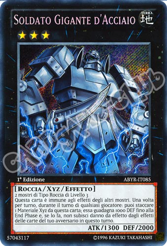 ABYR-IT085 Soldato Gigante d'Acciaio rara segreta 1a Edizione (IT) -NEAR MINT-