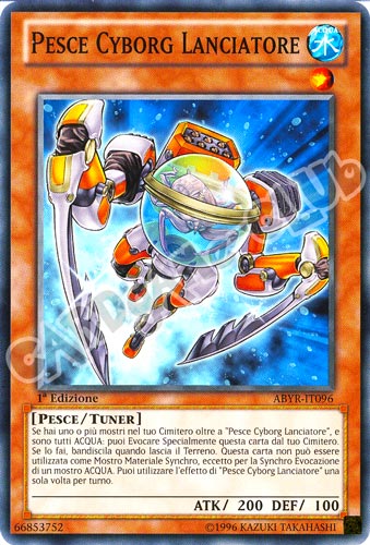ABYR-IT096 Pesce Cyborg Lanciatore comune 1a Edizione (IT) -NEAR MINT-