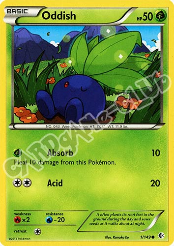 001 / 149 Oddish comune (EN) -NEAR MINT-