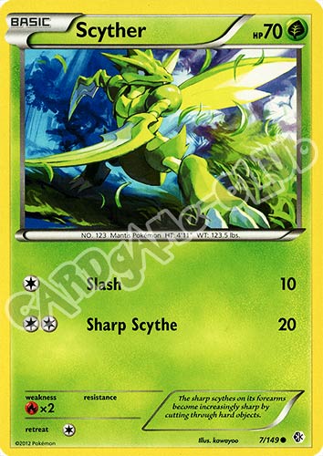 007 / 149 Scyther comune (EN) -NEAR MINT-