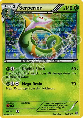013 / 149 Serperior rara foil (EN) -NEAR MINT-