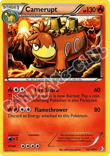 022 / 149 Camerupt rara (EN) -NEAR MINT-