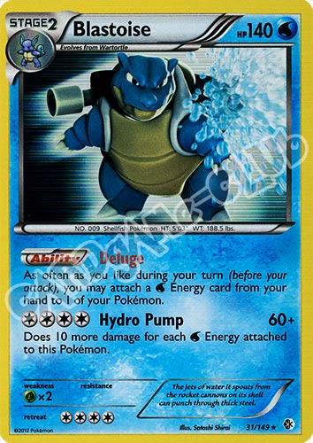 031 / 149 Blassoise rara foil (EN) -NEAR MINT-