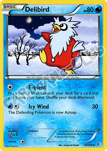 038 / 149 Delibird non comune (EN) -NEAR MINT-