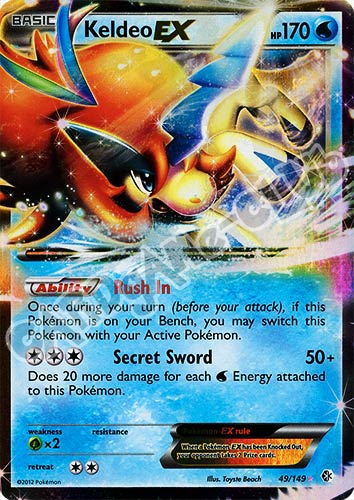 049 / 149 Keldeo Ex rara ex foil (EN) -NEAR MINT-