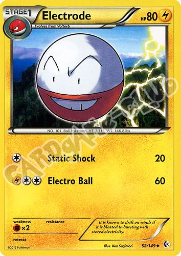 052 / 149 Electrode non comune (EN) -NEAR MINT-