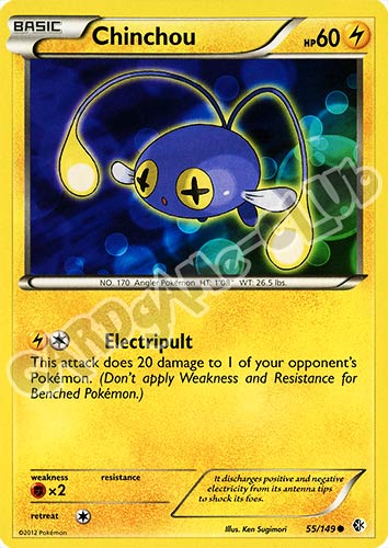 055 / 149 Chinchou comune (EN) -NEAR MINT-
