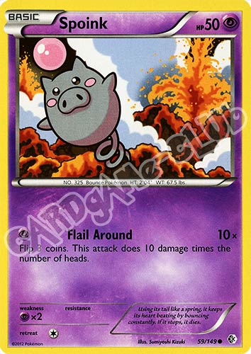 059 / 149 Spoink comune (EN) -NEAR MINT-