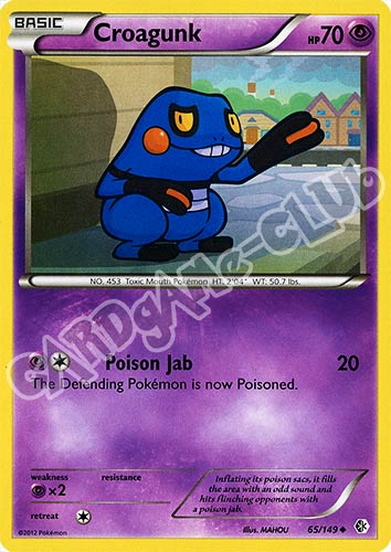 065 / 149 Croagunk non comune (EN) -NEAR MINT-