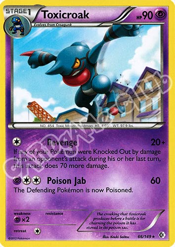066 / 149 Toxicroak rara (EN) -NEAR MINT-