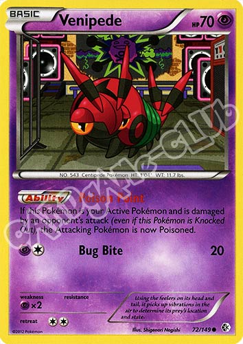 072 / 149 Venipede comune (EN) -NEAR MINT-