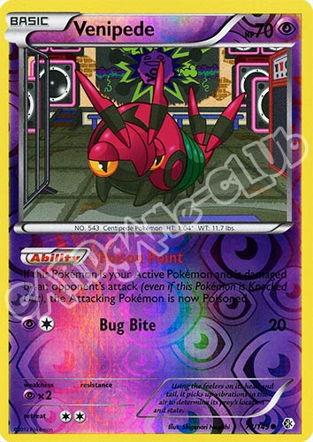 072 / 149 Venipede comune foil reverse (EN) -NEAR MINT-