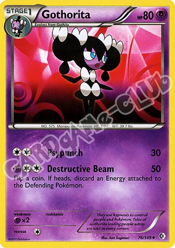 076 / 149 Gothorita non comune (EN) -NEAR MINT-