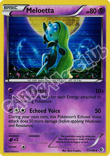 077 / 149 Meloetta rara foil (EN) -NEAR MINT-
