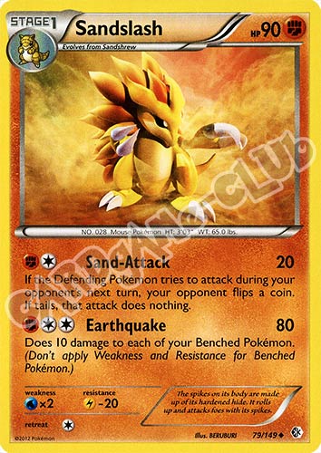 079 / 149 Sandslash non comune (EN) -NEAR MINT-