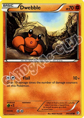 084 / 149 Dwebble comune (EN) -NEAR MINT-