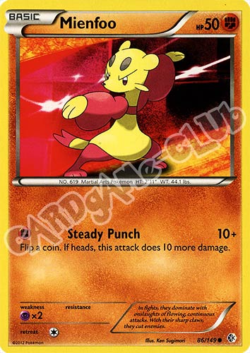 086 / 149 Mienfoo comune (EN) -NEAR MINT-