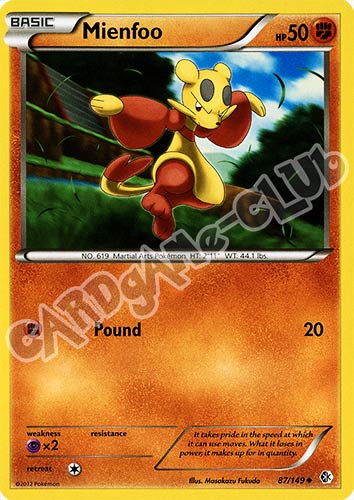 087 / 149 Mienfoo non comune (EN) -NEAR MINT-