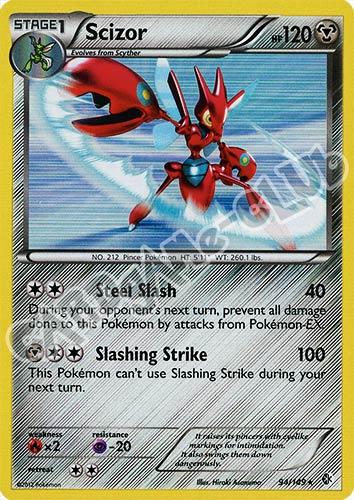 094 / 149 Scizor rara foil (EN) -NEAR MINT-