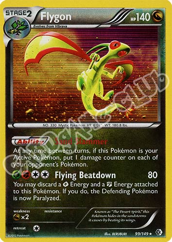 099 / 149 Flygon rara foil (EN) -NEAR MINT-