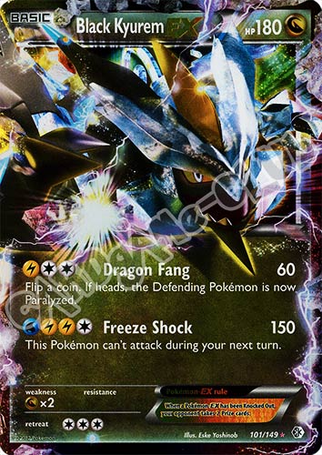 101 / 149 Black Kyurem Ex rara ex foil (EN) -NEAR MINT-